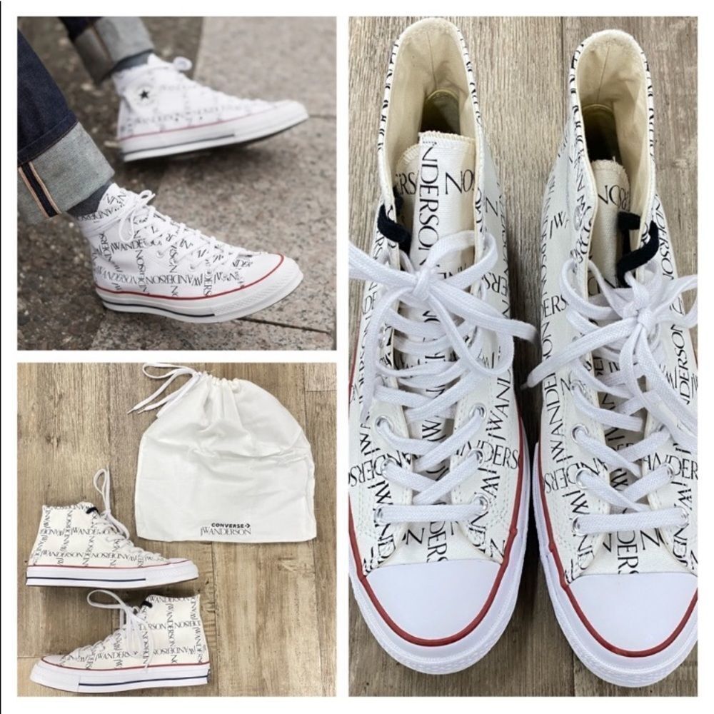 CONVERSE X JW Anderson Logo High-Top Sneakers